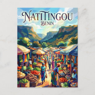 Markt Natitingou Benin Postkarte