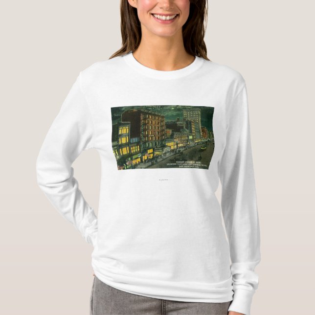 Markt-St. nachts, Pantages, Kaiserin-Theater T-Shirt (Vorderseite)