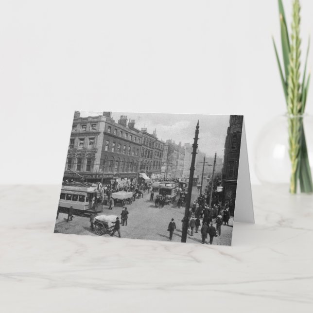 Markt-Straße, Manchester, c.1910 Karte (Vorderseite)