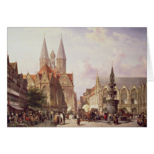 Markt-Szene in Braunschweig