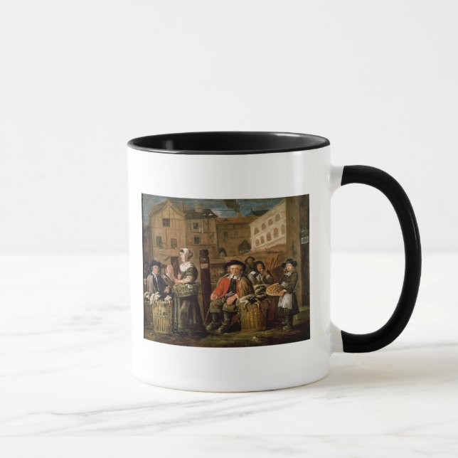 Markt-Szene Tasse (Rechts)