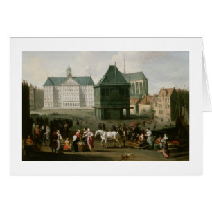Markt-Szene vor dem Verdammungs-Palast, Amsterdam