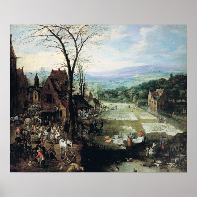 Markt- und Bleichgrund, 1620-22 Poster (Vorne)
