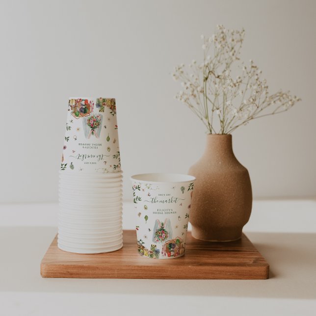 Marktabschottung | Brautparty für den Bauernmarkt Pappbecher (Von Creator hochgeladen)