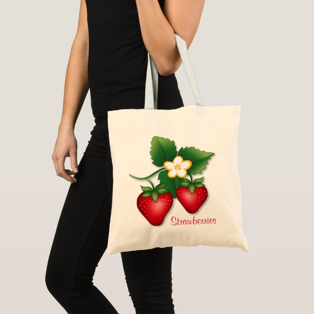 Marktbegleiter Erdbeere Tragetasche (Vorderseite (Produkt))