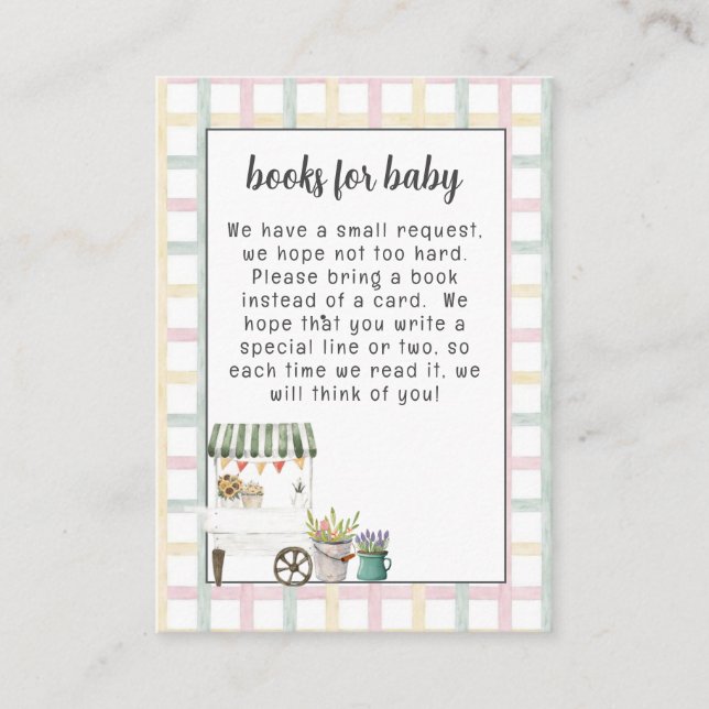 Marktbuchkarte für geschlechtsneutrale Bauern Begleitkarte (Vorderseite)