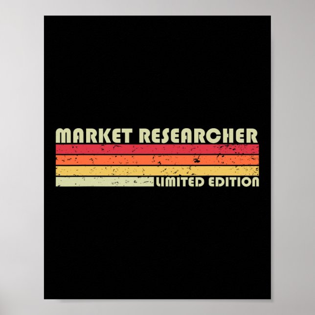 Marktforscher Lustiger Berufstitel Profession Gebu Poster (Vorne)