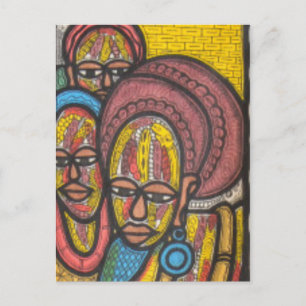 Marktfrau Postkarte
