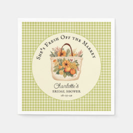 Marktfrische Bauern - Brautparty Serviette