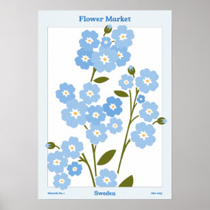 Marktgarten Myosotis Poster