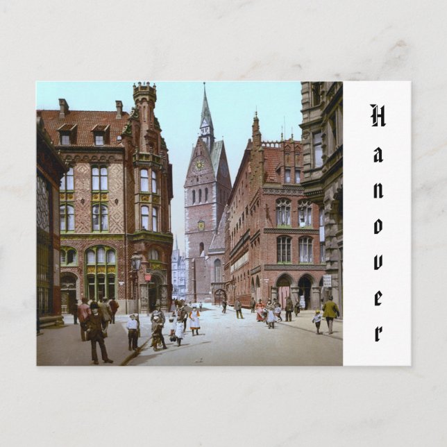 Marktkirche in Hannover, Deutsches Reich (um 1900) Postkarte (Vorderseite)