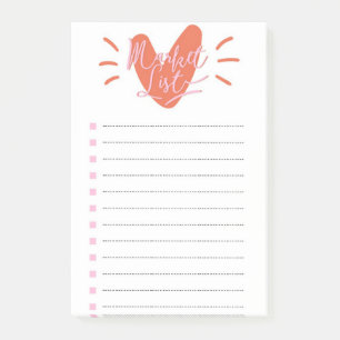 Marktliste Post-it Klebezettel