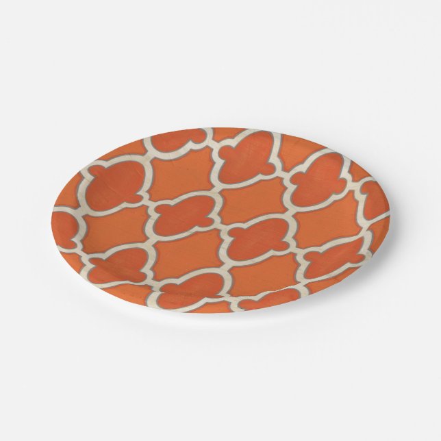 Marktmotive III Pappteller (Schrägansicht)