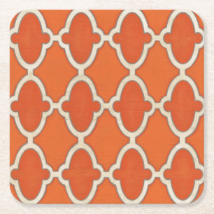 Marktmotive III Rechteckiger Pappuntersetzer