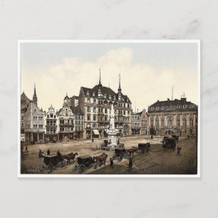 Marktplatz, Bonn, der Rhein, Deutschland prächtig Postkarte