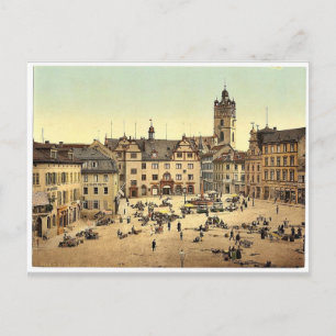 Marktplatz, Darmstadt, Rhein, Deutschland, Magnif Postkarte