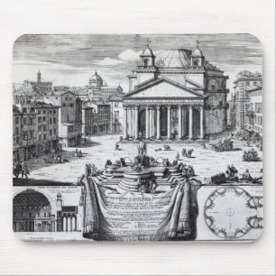 Marktplatz della Rotonda mit Blick auf Pantheon Mousepad