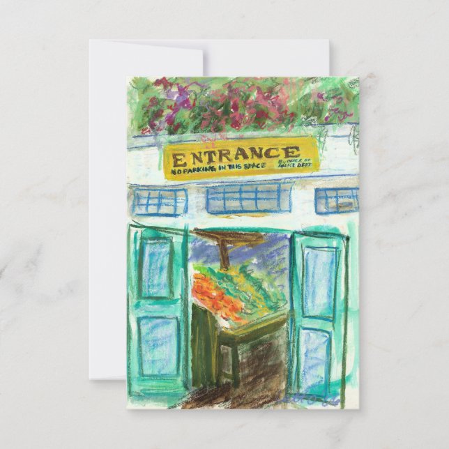 Marktplatz Eintrittskarten (Pike Place) Einladung (Vorderseite)