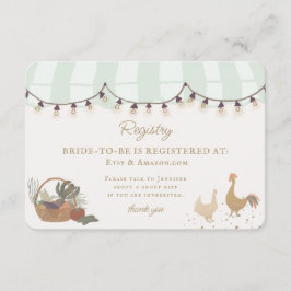 Marktplatz für grüne Bauern Neuregistrierung Begleitkarte