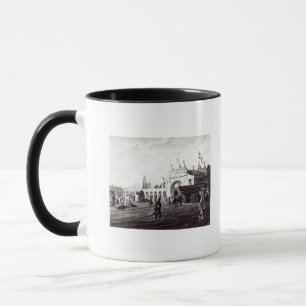 Marktplatz, graviert von Daniel Havell 1820 Tasse