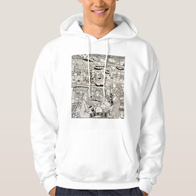 Marktplatz Hoodie (Vorderseite)