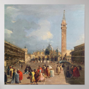 Marktplatz San Marco, Venedig, c.1760 Poster