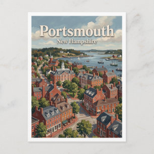 Marktplatz und historisches Hafenviertel Portsmout Postkarte