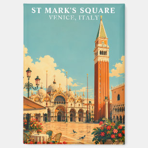 Marktplatz Venedig Italien Piazza San Marco Magnet