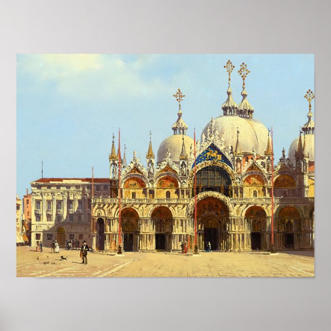 Marktplatz von San Marco, Venedig Poster (Vorne)
