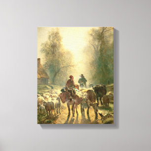 Marktstart Leinwanddruck