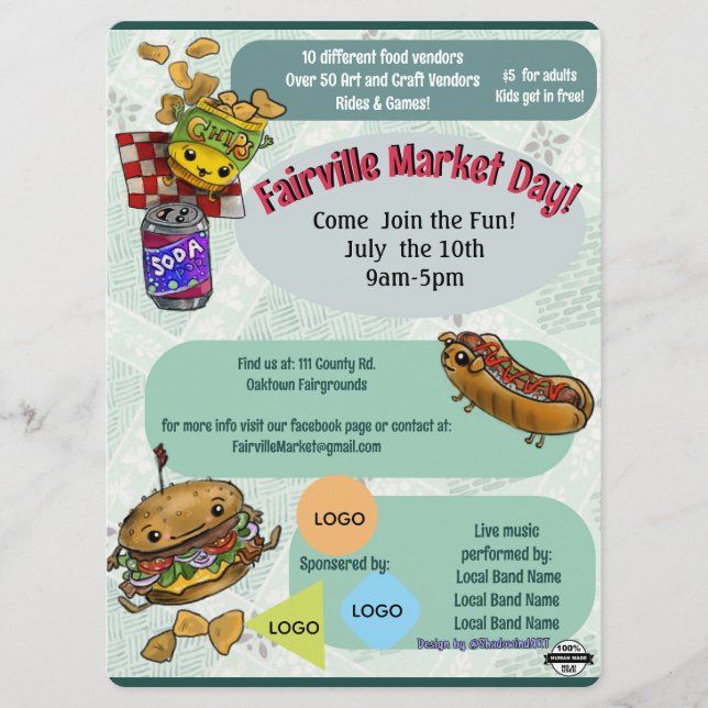 Markttag-Event-Flyer (Ohne KI) Save The Date (Vorderseite)
