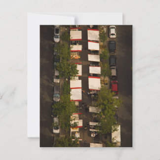 Markttag in der Nähe von Montparnasse, Paris Postkarte