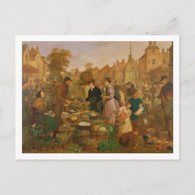 Markttag Postkarte (Vorderseite)