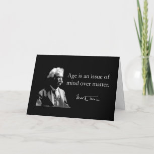 MarkTwain Birthday Card Karte