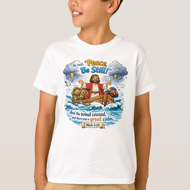 Markus 4:39 T-Shirt (Vorderseite)