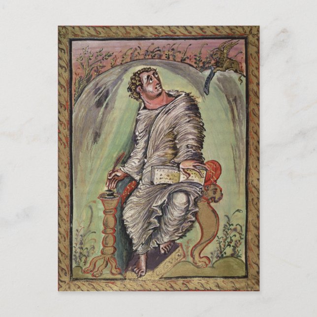 Markus an seinem Schreibtisch Postkarte (Vorderseite)