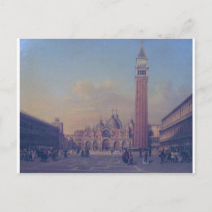 Markusplatz in Venedig mit österreichischem Militä Postkarte
