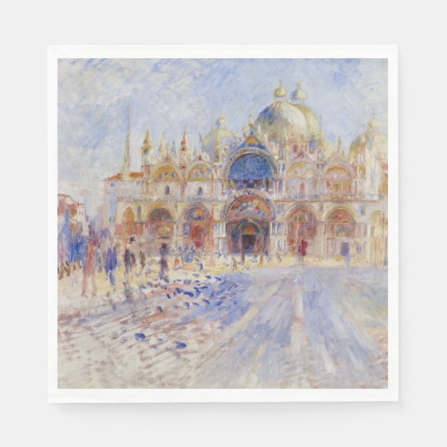 Markusplatz, Venedig (Markusplatz) Serviette (Vorderseite)