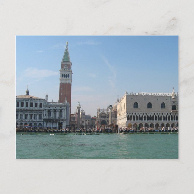 Markusplatz vom Canale Grande Postkarte (Vorderseite)