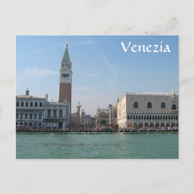 Markusplatz vom Canale Grande Postkarte (Vorderseite)