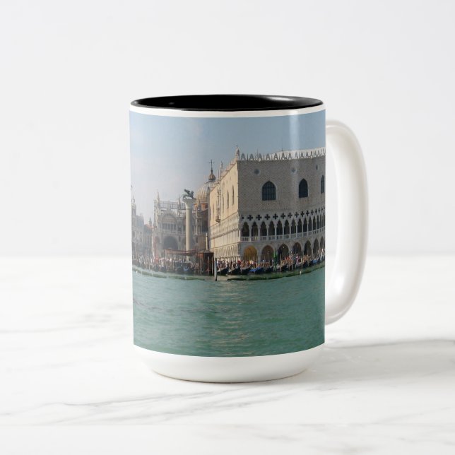 Markusplatz vom Canale Grande Zweifarbige Tasse (VorderseiteRechts)