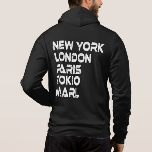 Marl New York London Tokio Paris Hoodie