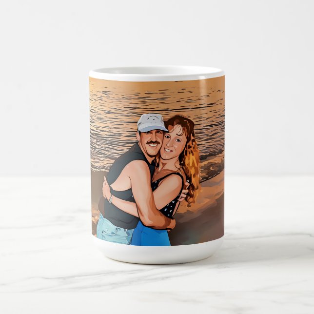Marla and David Mangan Happy 50th Anniversary mug Kaffeetasse (Mittel)
