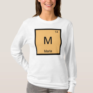 Marla Name Chemie Element Periodensystem T-Shirt
