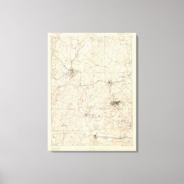 Marlboro, Massachusetts Leinwanddruck (Vorderseite)