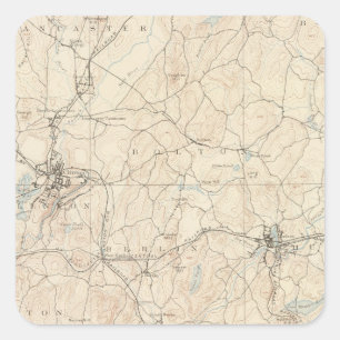 Marlboro, Massachusetts Quadratischer Aufkleber