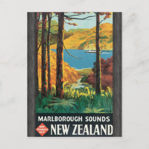 Marlborough Sounds Govt Tourist Dept New Zealand, Postkarte