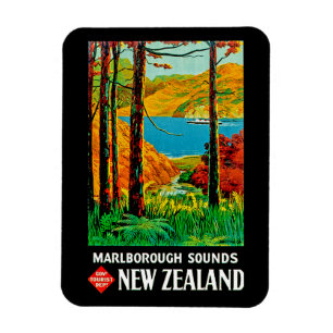 Marlborough Sounds Neuseeland Magnet
