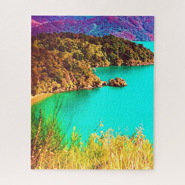 Marlborough Sounds New Zealand Puzzle (Vertikal)