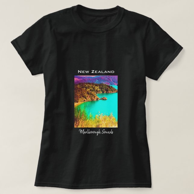Marlborough Sounds New Zealand T-Shirt (Design vorne)
